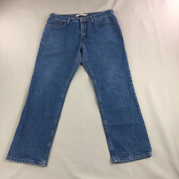 Urban Pipeline Jeans Mens 36x30‎ Blue Relaxed Straight Leg Mid Rise 100% Cotton - Picture 1 of 10